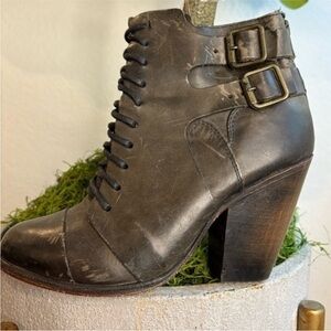 Freebird By Steven Malry Black Leather Women’s Booties